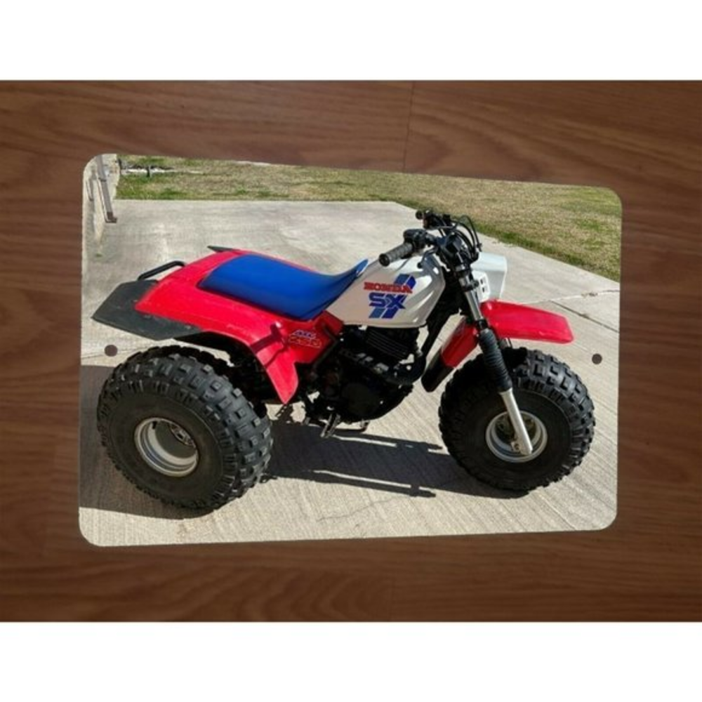 1985‎ Honda 250SX 3 Wheeler Bike Motorcycle ATV 8x12 Metal Wall Sign